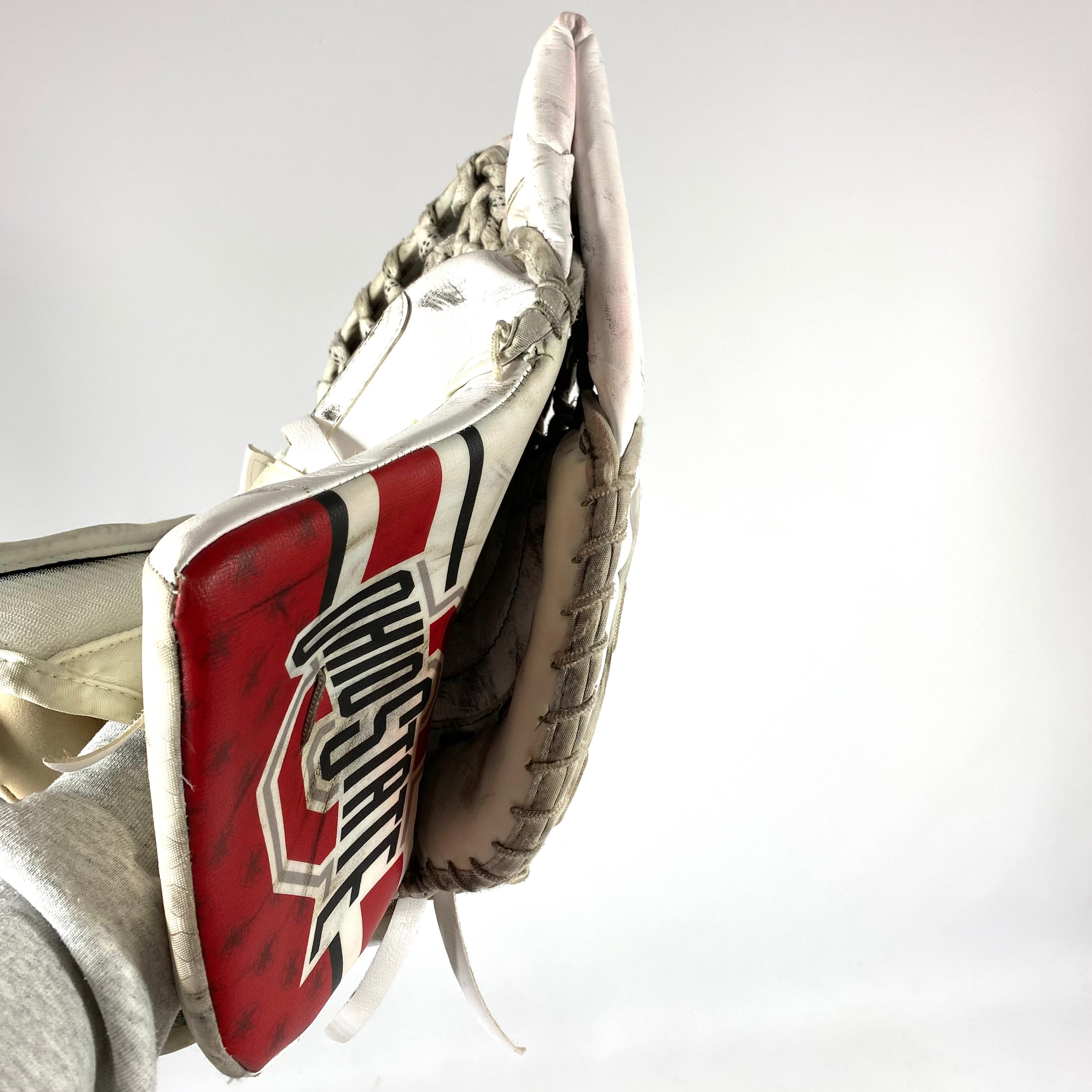 Bauer Vapor 2X Pro - Gant de gardien de but Pro Stock d'occasion (rouge/blanc)
